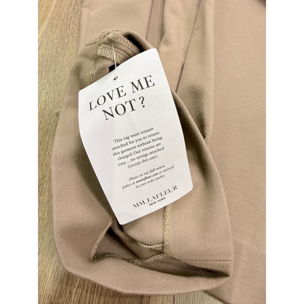 NWT MM LaFleur Pippa Pant Cropped Wide Leg Stretch Russet Tan Brown Size 12 - Picture 11 of 14